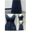 Tulle Sequined Beading Sleeveless Dress Women Evening